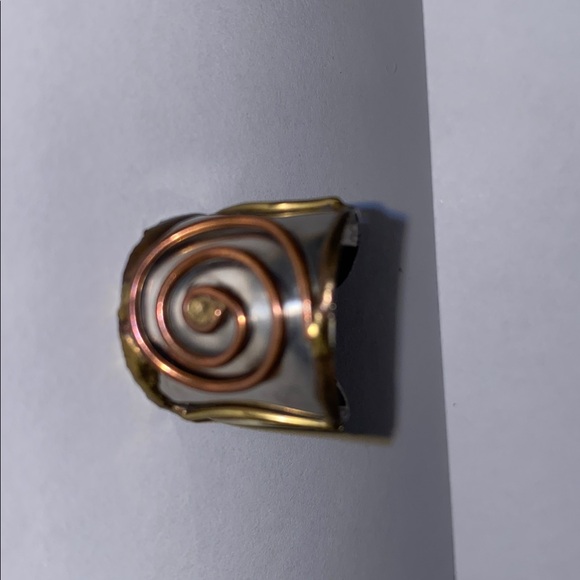 Mixed metal cuff bracelets and ring set - Picture 12 of 13